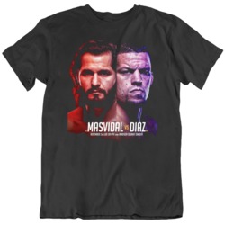UFC 244 Nate Diaz vs Jorge Masvidal MMA Fight Poster Fan  T Shirt