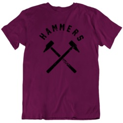West Ham Utd Hammers Premier League Soccer Fan Distressed v2 T Shirt