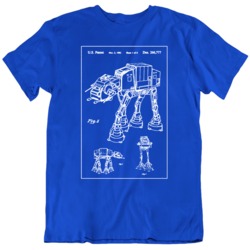 AT AT Patent Star Wars Fan v2 T Shirt