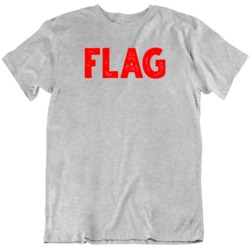 Red Flag Text Funny Graphic T Shirt