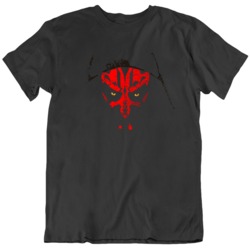 Darth Maul Minimalist Face Star Wars Fan  T Shirt