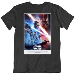 Rise of Skywalker Star Wars Episode 9 Movie Fan Poster  T Shirt