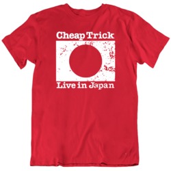 Cheap Trick Live in Japan 1978  Music Fan T Shirt