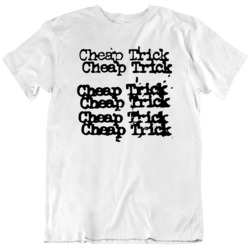 Cheap Trick Vintage Stacked Music Fan T Shirt