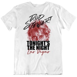 Rod  Stewart Tonight's the Night Music Fan   T Shirt