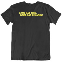 Retro TV Show Batman 66 Same Bat Channel Fan T Shirt