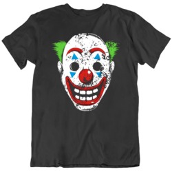 Joaquin Phoenix The Joker Movie Joker Mask Movie Fan Distressed T Shir