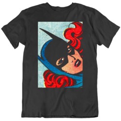 Retro Comic Batman Batwoman Batgirl Fan V2 T Shirt