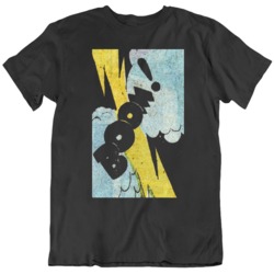 Cool Retro Comic Action Boom Fan T Shirt