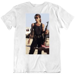 Sarah Connor Terminator 2 T2 Movie Fan  T Shirt