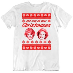 May All Your Christmases Bea White Funny Bea Arthur Betty White Fan  T