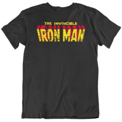 Retro Comic Fan The Invincible Iron Man Distressed T Shirt