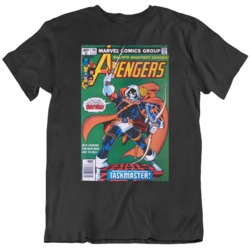 First Appearance Task Master Black Widow Comic Fan black T Shirt