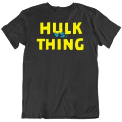 Retro Hulk vs Thing Comic Fan T Shirt