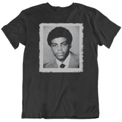 Charles Barkley Retro Photo Black T Shirt