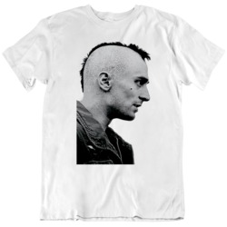 Cult Classic Taxi Driver Travis Bickle Side Profile Movie Fan v2 T Shi