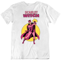 Retro 78 Playing Card The Scarlet Witch Retro Comic Fan white T Shirt