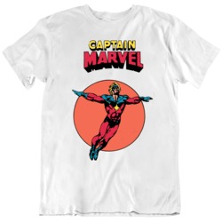Retro 78 Playing Card Captain Marvel Retro Comic Fan T Shirt