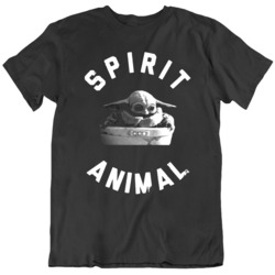 Baby Yoda Spirit Animal The Mandalorian TV Show Fan  T Shirt