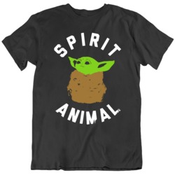 Baby Yoda Spirit Animal The Mandalorian TV Show Fan v6 T Shirt