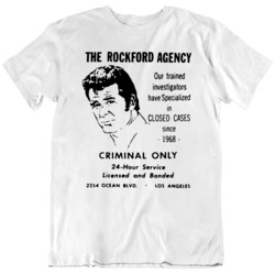 Retro The Rockford Agency TV Show Fan   T Shirt