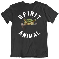 Baby Yoda Spirit Animal The Mandalorian TV Show Fan v7 T Shirt