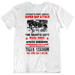 Detroit Super Rap Attack Poster Music Retro 80s Hip Hop Distressed T S