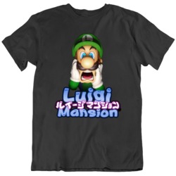 Luigi's Mansion Video Game Fan Luigi Title   T Shirt