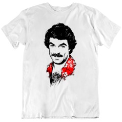 Magnum PI  Retro 80s TV Detective Show Fan T Shirt