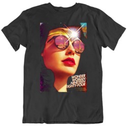 Wonder Woman 1984 Retro Style Movie Poster Fan  T Shirt