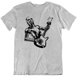 C3PO Playing Guitar Movie Fan  T Shirt