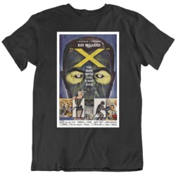 The Man With the X Ray Eyes Retro Movie Poster Fan  T Shirt