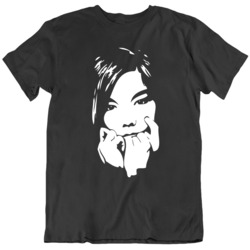 Bjork Face Silhouette Music Fan T Shirt