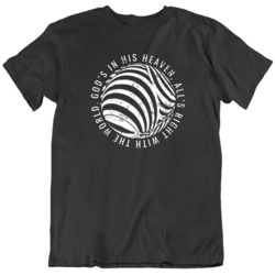 Neon Genesis Evangelion God's in His Heaven Distressed T Shirt
