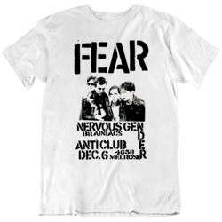 Fear Nervous Garden Flyer Retro Punk Fan  T Shirt