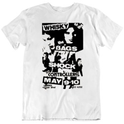 Whisky a Go Go 87 May 09 The Controllers Retro Punk Flyer Music Fan T 