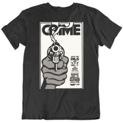 Crime Retro Punk Flyer Music Fan v4 T Shirt