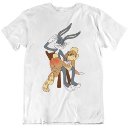 Bugs Bunny Spanks Lola Fun Funny Joke T Shirt