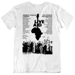 Live Aid Retro Vintage Poster '85 80s T Shirt