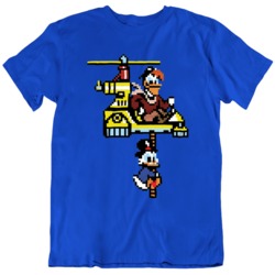 Duck Tales 8 Bit Cult Classic Nes Video Game  T Shirt
