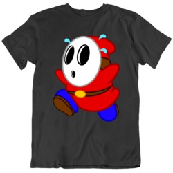 Shy Guy Tee Mask Super Mario 2 Video Game Fan T Shirt