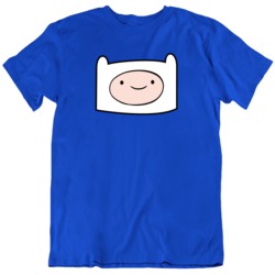 Adventure Time Big Head Cartoon Fan   T Shirt