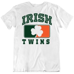 Funny Irish Twins St Patrick's Day  T Shirt