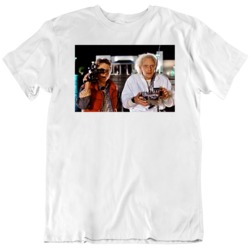Classic Movie Back to the Future Doc and Marty Parking Lot  Movie Fan 