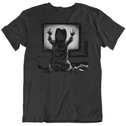 Cult Classic Horror Poltergeist They're Here  Fan Black T Shirt