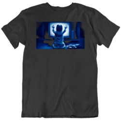 Cult Classic Horror Poltergist They're Here  Fan Black v2 T Shirt