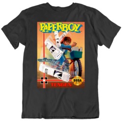 Retro Video Game cover Art Paperboy Video Game Fan  T Shirt