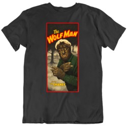 Classic Horror Movie The Wolfman Poster Movie Fan T Shirt