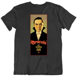 Classic Horror Movie Dracula Poster Movie Fan T Shirt