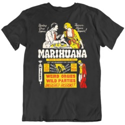 Marijuana Weed 1930's Vintage Marihuana Anti Drugs  T Shirt